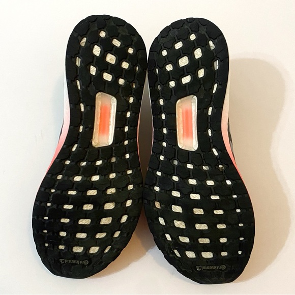 ADIDAS GRAY PINK SILVER ULTRABOOST 20 LACE UP KNIT SNEAKERS - Picture 7 of 8